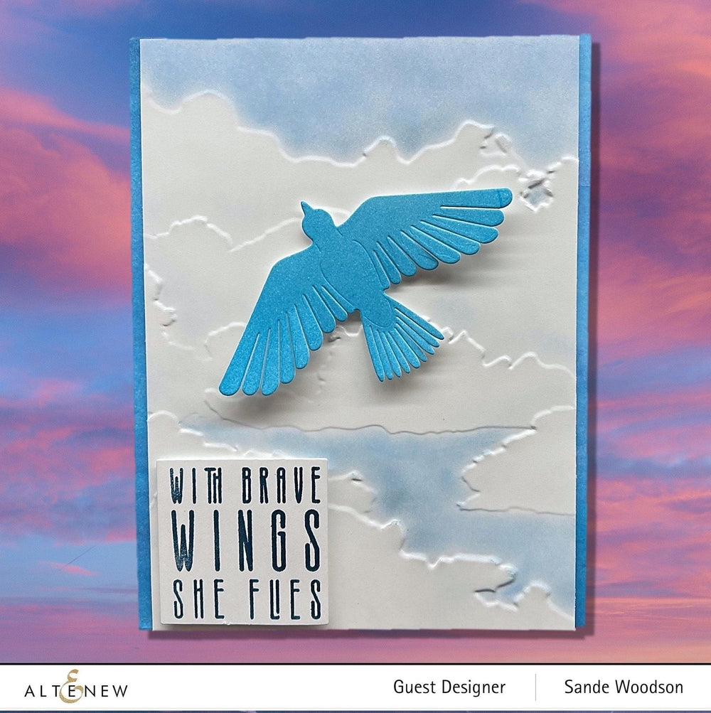 Part A-Glitz Art Craft Co.,LTD Embossing Folder Cloudy Day 3D Embossing Folder