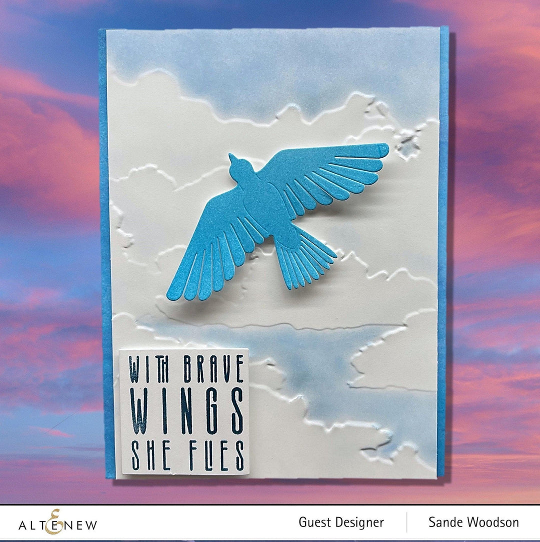 Part A-Glitz Art Craft Co.,LTD Embossing Folder Cloudy Day 3D Embossing Folder