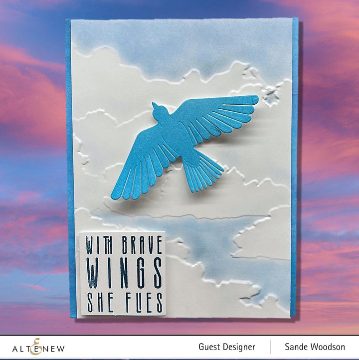 Part A-Glitz Art Craft Co.,LTD Embossing Folder Cloudy Day 3D Embossing Folder