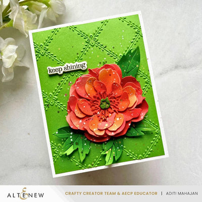 Crisscross Blooms 3D Embossing Folder