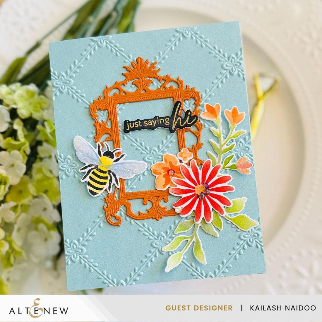 Crisscross Blooms 3D Embossing Folder