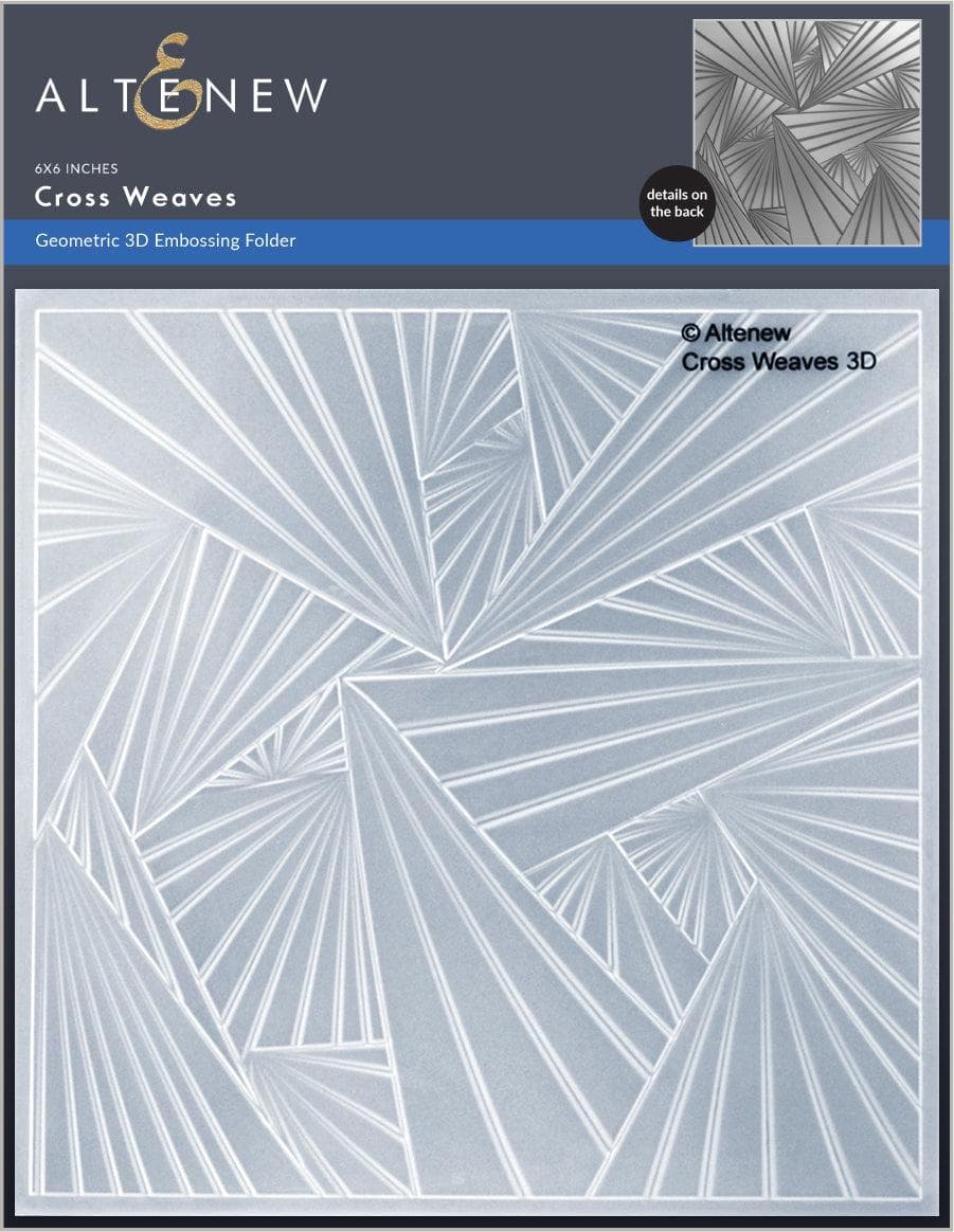 Part A-Glitz Art Craft Co.,LTD Embossing Folder Cross Weaves 3D Embossing Folder