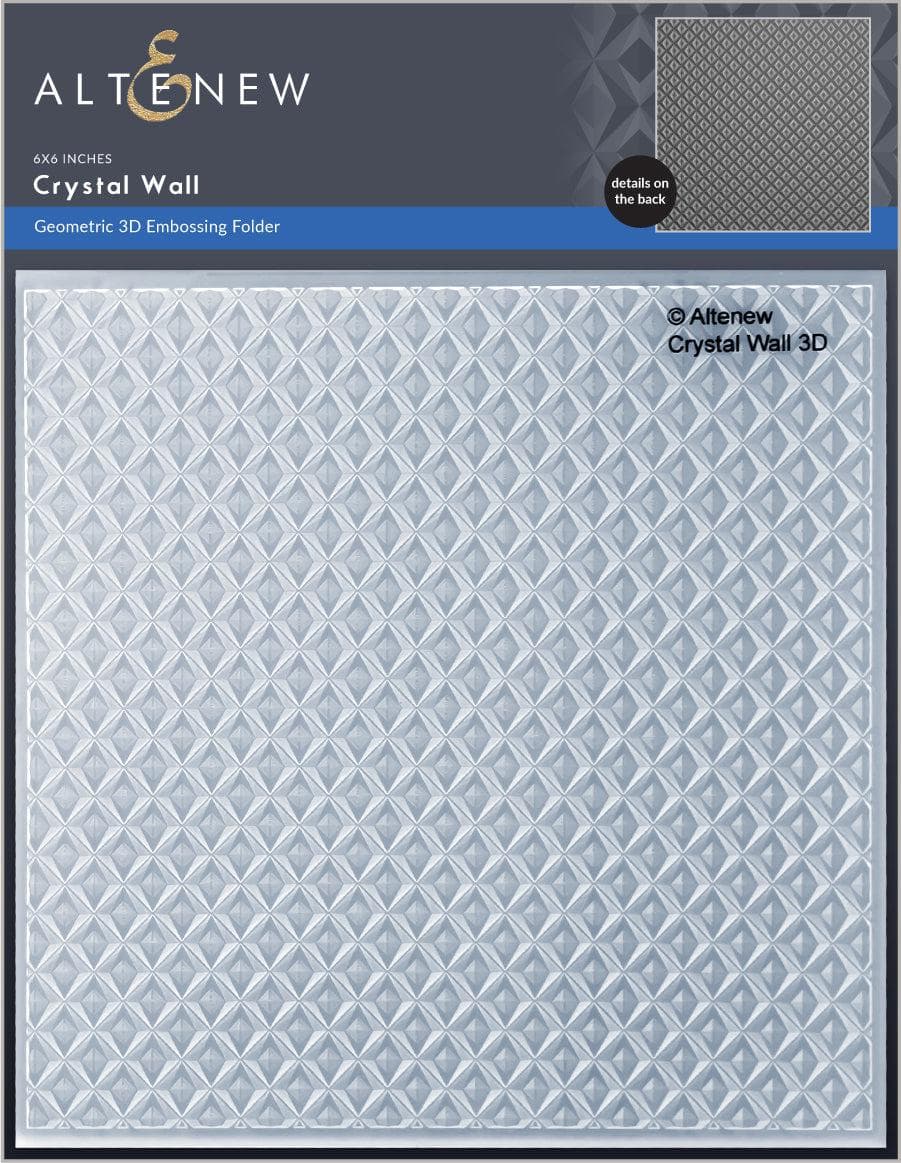 Part A-Glitz Art Craft Co.,LTD Embossing Folder Crystal Wall 3D Embossing Folder