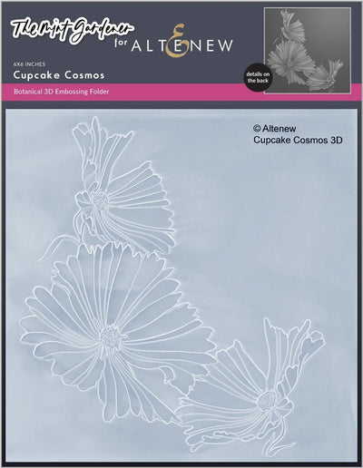 Cupcake Cosmos 3D Embossing Folder