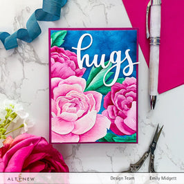 Part A-Glitz Art Craft Co.,LTD Embossing Folder Cupped Blossoms 3D Embossing Folder