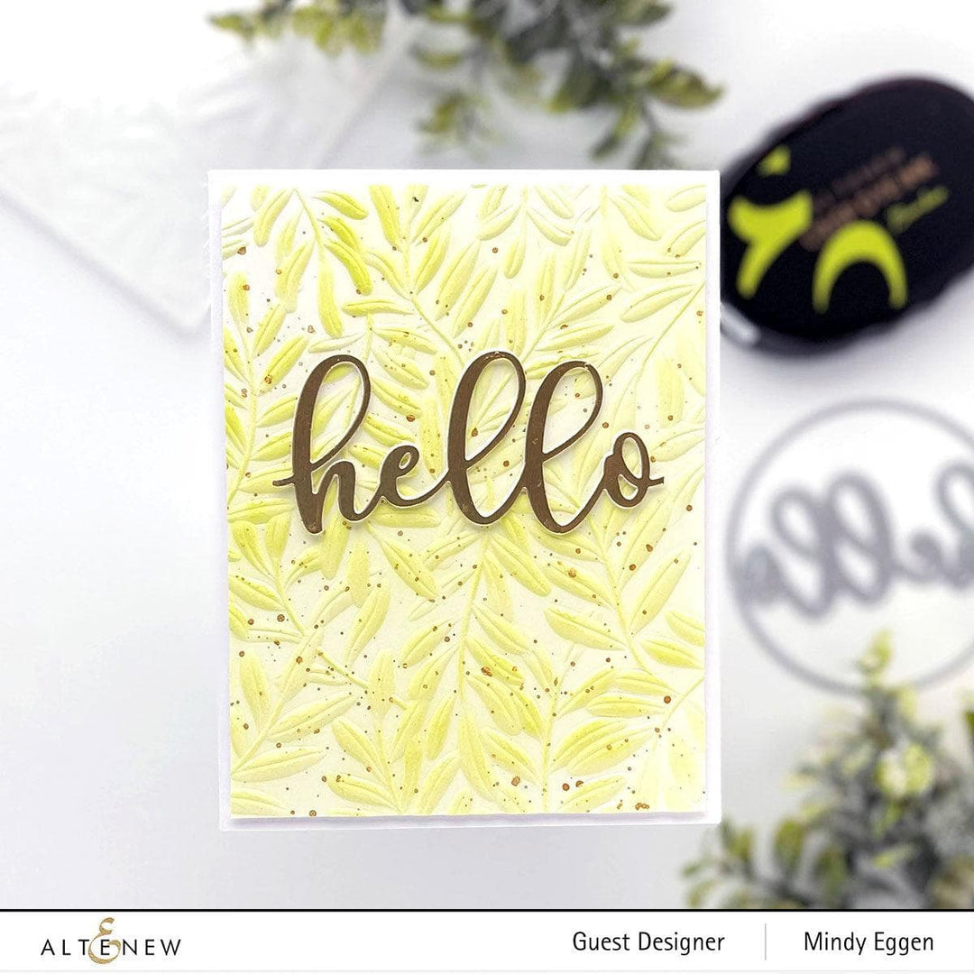 Part A-Glitz Art Craft Co.,LTD Embossing Folder Curving Leaves 3D Embossing Folder
