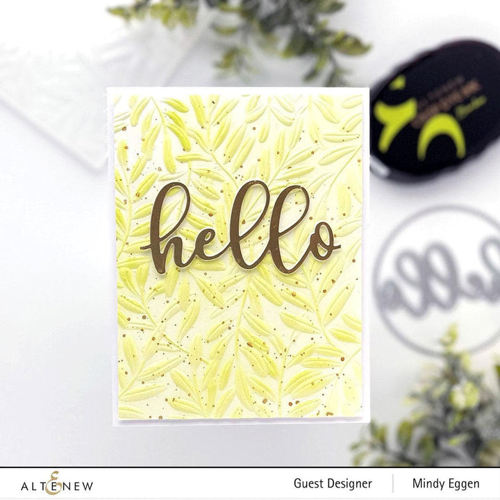 Part A-Glitz Art Craft Co.,LTD Embossing Folder Curving Leaves 3D Embossing Folder