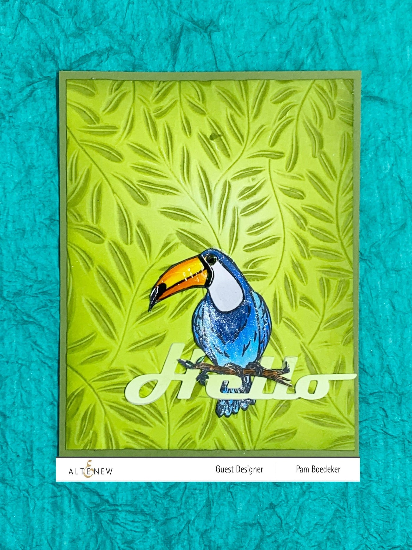 Part A-Glitz Art Craft Co.,LTD Embossing Folder Curving Leaves 3D Embossing Folder