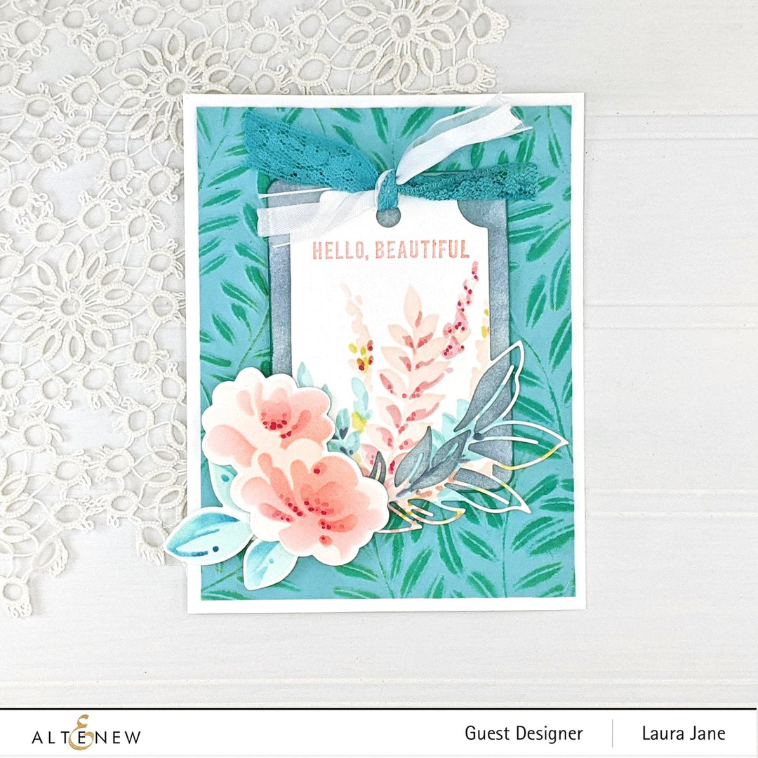 Part A-Glitz Art Craft Co.,LTD Embossing Folder Curving Leaves 3D Embossing Folder