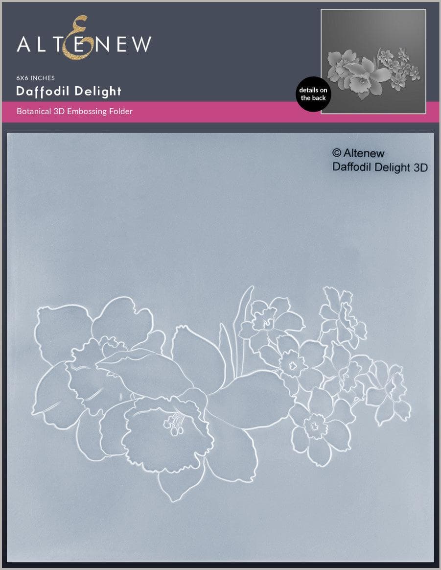 Part A-Glitz Art Craft Co.,LTD Embossing Folder Daffodil Delight 3D Embossing Folder