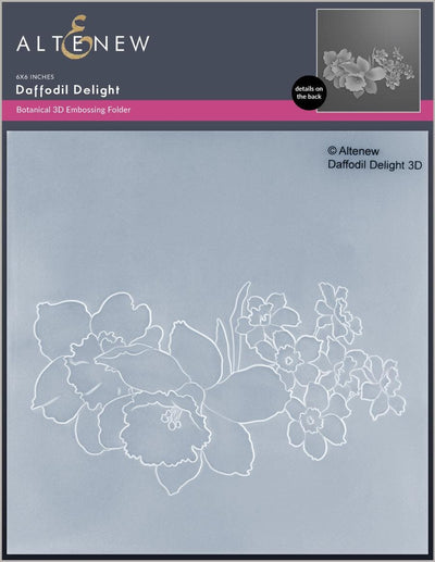 Part A-Glitz Art Craft Co.,LTD Embossing Folder Daffodil Delight 3D Embossing Folder
