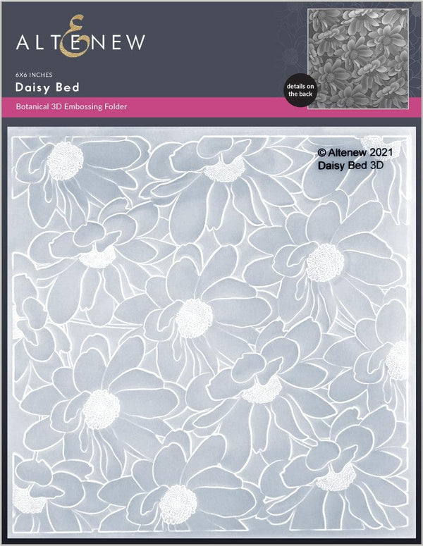 Part A-Glitz Art Craft Co.,LTD Embossing Folder Daisy Bed 3D Embossing Folder