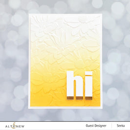 Part A-Glitz Art Craft Co.,LTD Embossing Folder Daisy Bed 3D Embossing Folder