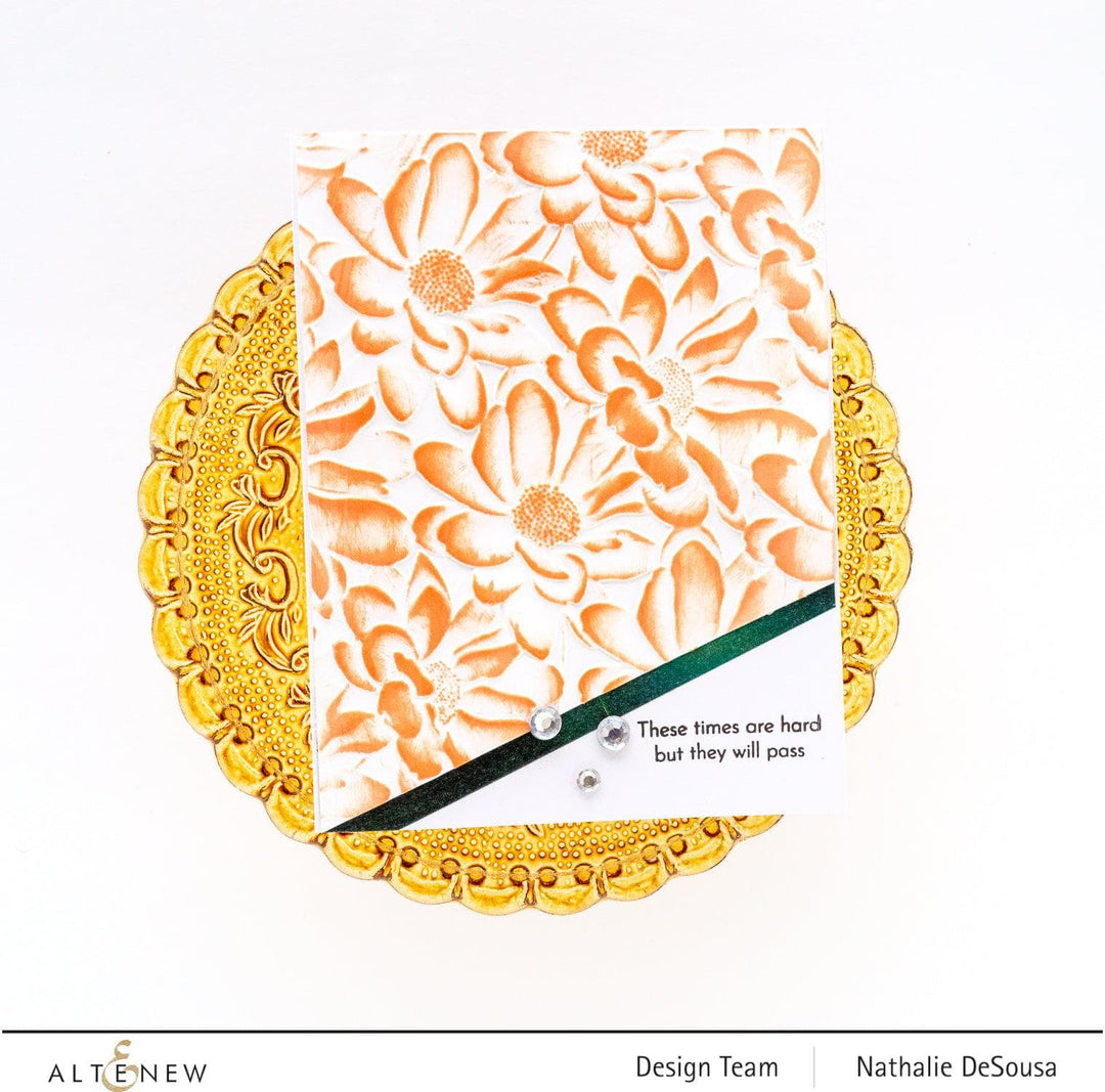 Part A-Glitz Art Craft Co.,LTD Embossing Folder Daisy Bed 3D Embossing Folder