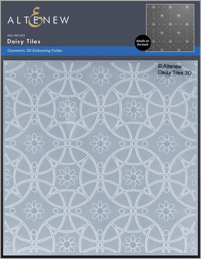 Part A-Glitz Art Craft Co.,LTD Embossing Folder Daisy Tiles 3D Embossing Folder