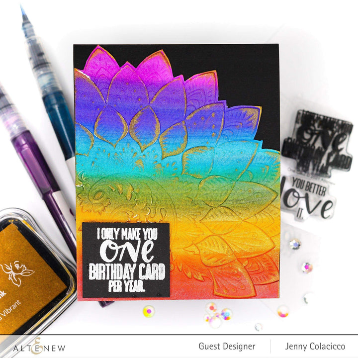 Part A-Glitz Art Craft Co.,LTD Embossing Folder Dancing Peacock 3D Embossing Folder