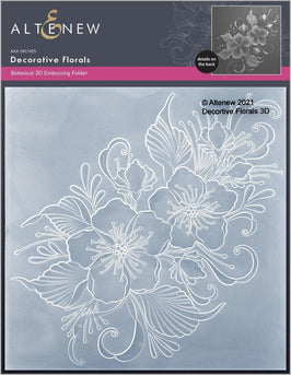 Part A-Glitz Art Craft Co.,LTD Embossing Folder Decorative Florals 3D Embossing Folder