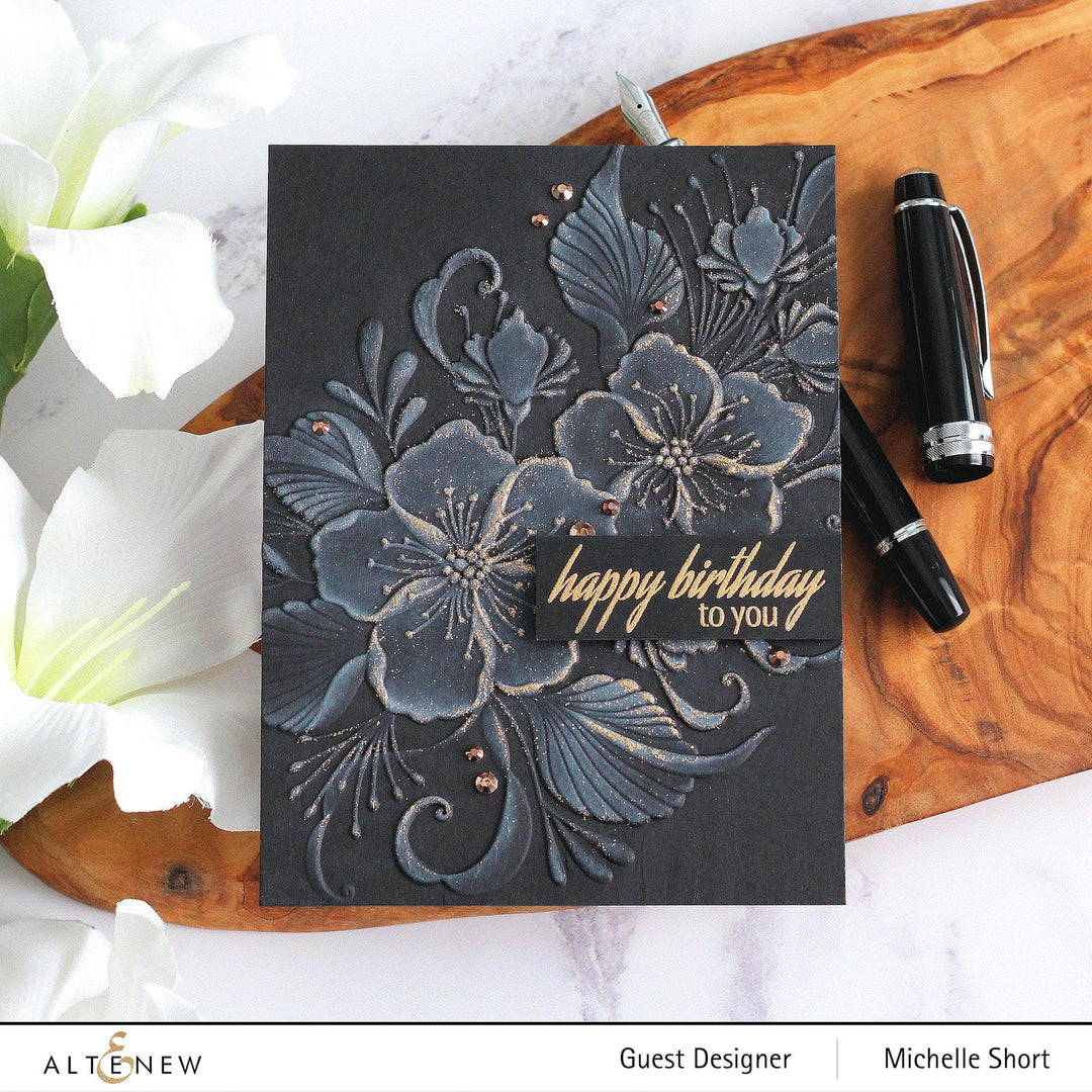 Part A-Glitz Art Craft Co.,LTD Embossing Folder Decorative Florals 3D Embossing Folder