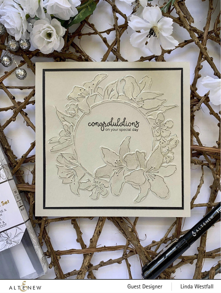 Part A-Glitz Art Craft Co.,LTD Embossing Folder Delightful Frame 3D Embossing Folder