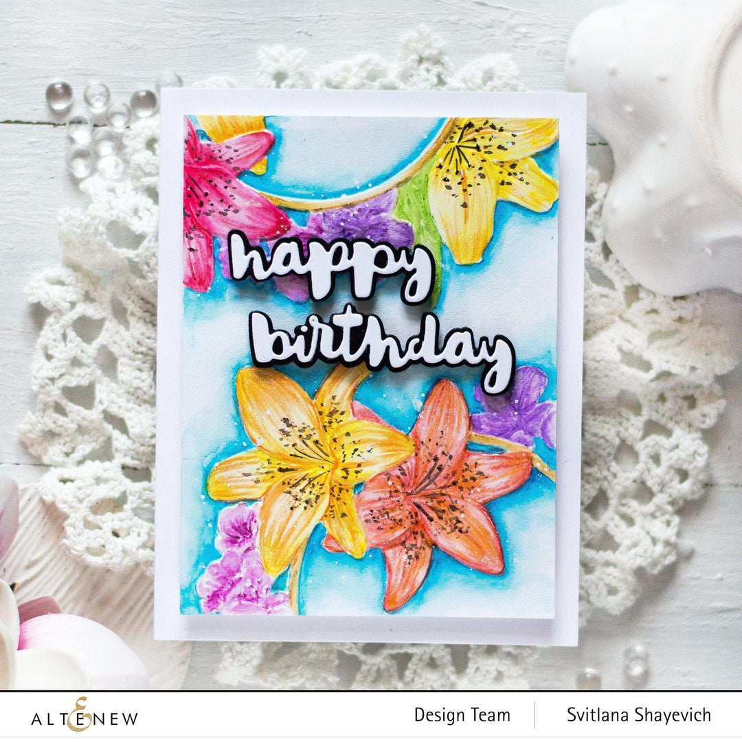 Part A-Glitz Art Craft Co.,LTD Embossing Folder Delightful Frame 3D Embossing Folder