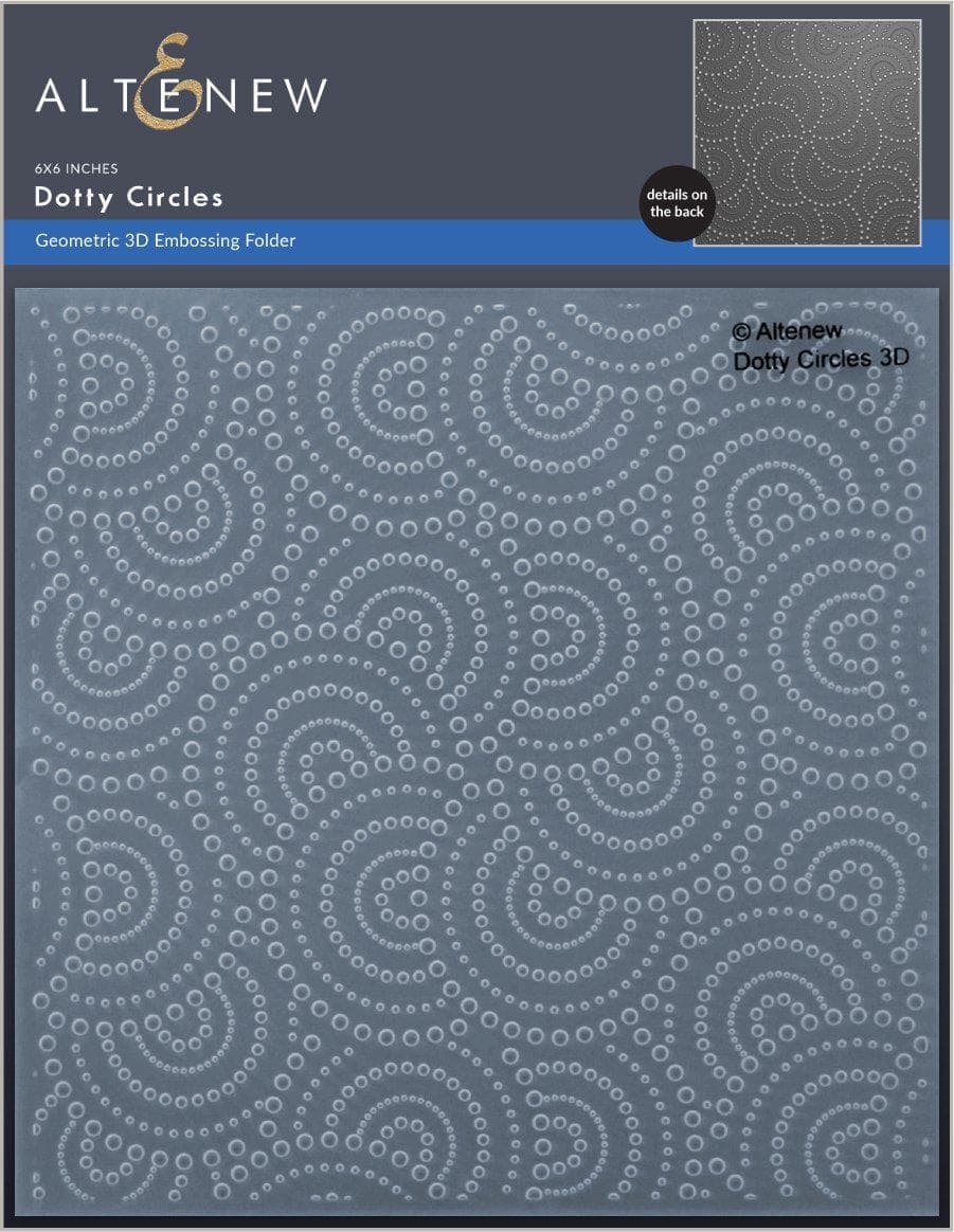 Part A-Glitz Art Craft Co.,LTD Embossing Folder Dotty Circles 3D Embossing Folder