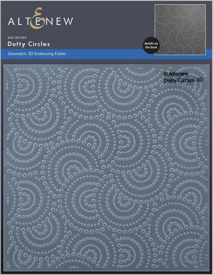 Part A-Glitz Art Craft Co.,LTD Embossing Folder Dotty Circles 3D Embossing Folder