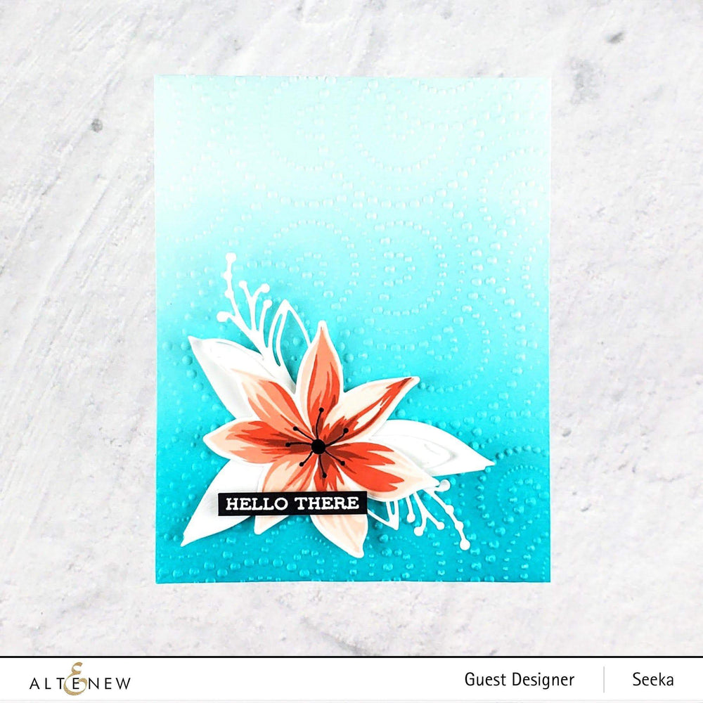 Part A-Glitz Art Craft Co.,LTD Embossing Folder Dotty Circles 3D Embossing Folder