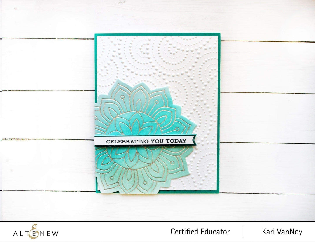 Part A-Glitz Art Craft Co.,LTD Embossing Folder Dotty Circles 3D Embossing Folder