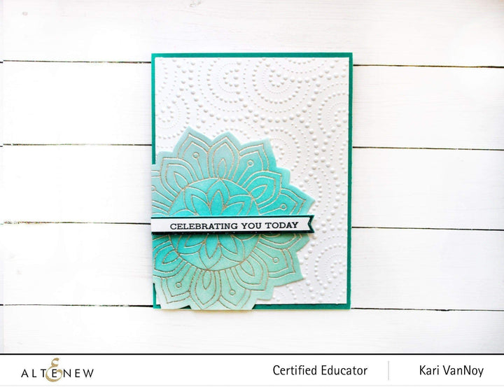 Part A-Glitz Art Craft Co.,LTD Embossing Folder Dotty Circles 3D Embossing Folder