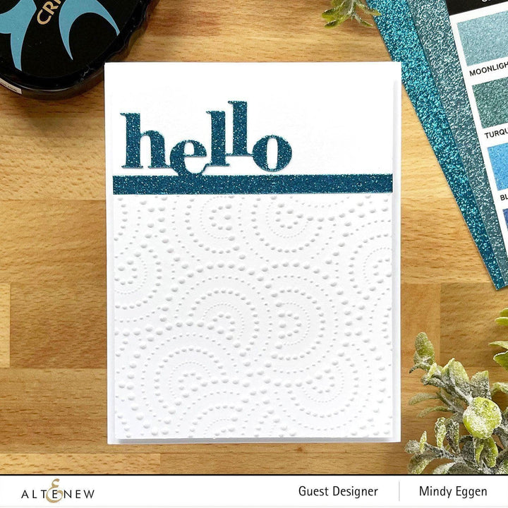 Part A-Glitz Art Craft Co.,LTD Embossing Folder Dotty Circles 3D Embossing Folder