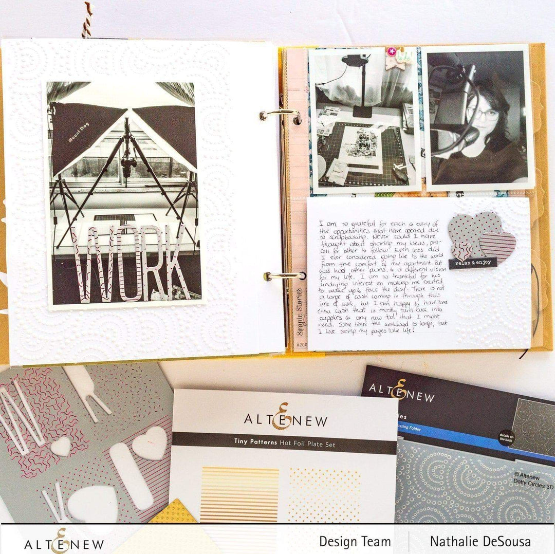 Part A-Glitz Art Craft Co.,LTD Embossing Folder Dotty Circles 3D Embossing Folder