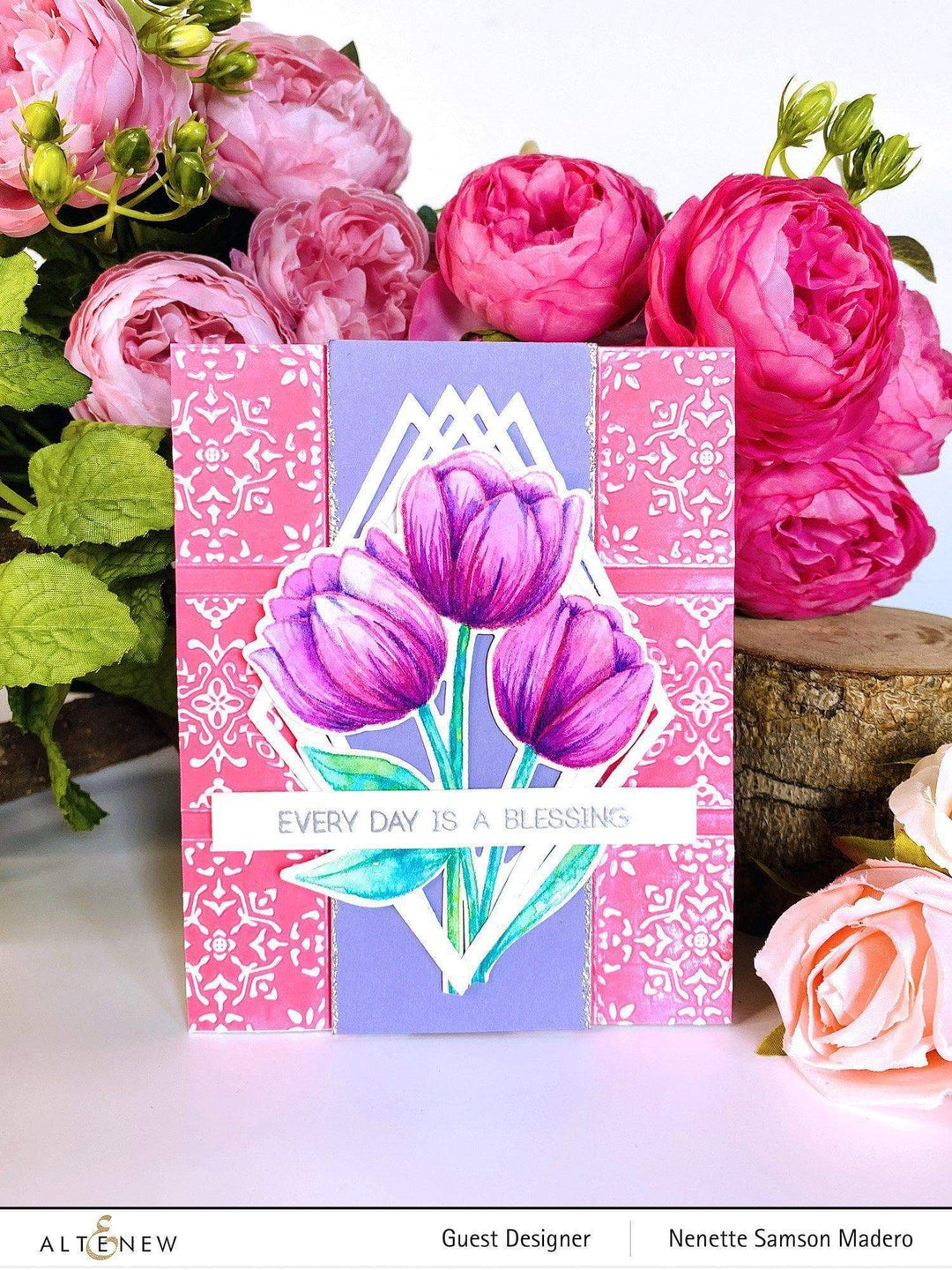 Part A-Glitz Art Craft Co.,LTD Embossing Folder Dreamy Tiles 3D Embossing Folder