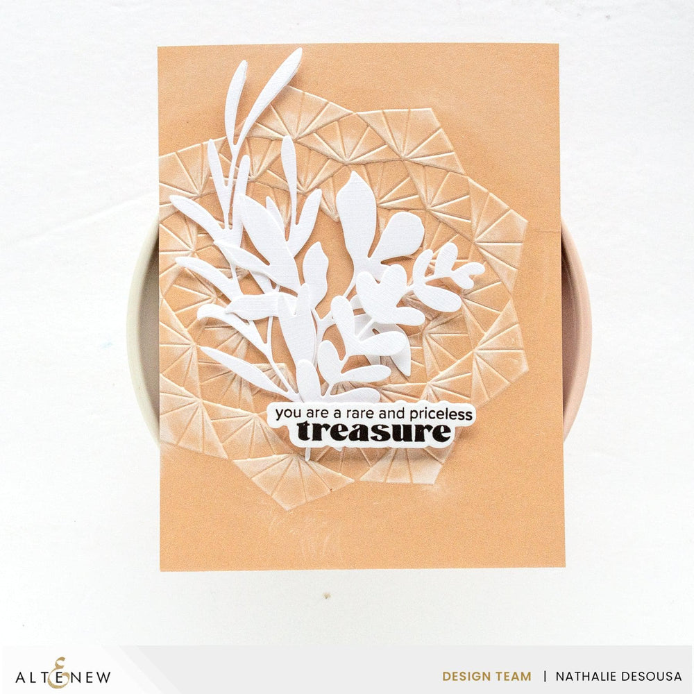 Part A-Glitz Art Craft Co.,LTD Embossing Folder Faceted Frame 3D Embossing Folder