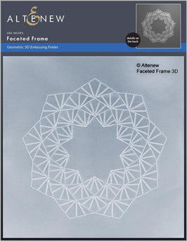 Part A-Glitz Art Craft Co.,LTD Embossing Folder Faceted Frame 3D Embossing Folder