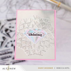 Part A-Glitz Art Craft Co.,LTD Embossing Folder Faceted Frame 3D Embossing Folder