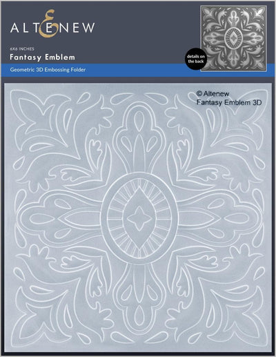 Part A-Glitz Art Craft Co.,LTD Embossing Folder Fantasy Emblem 3D Embossing Folder