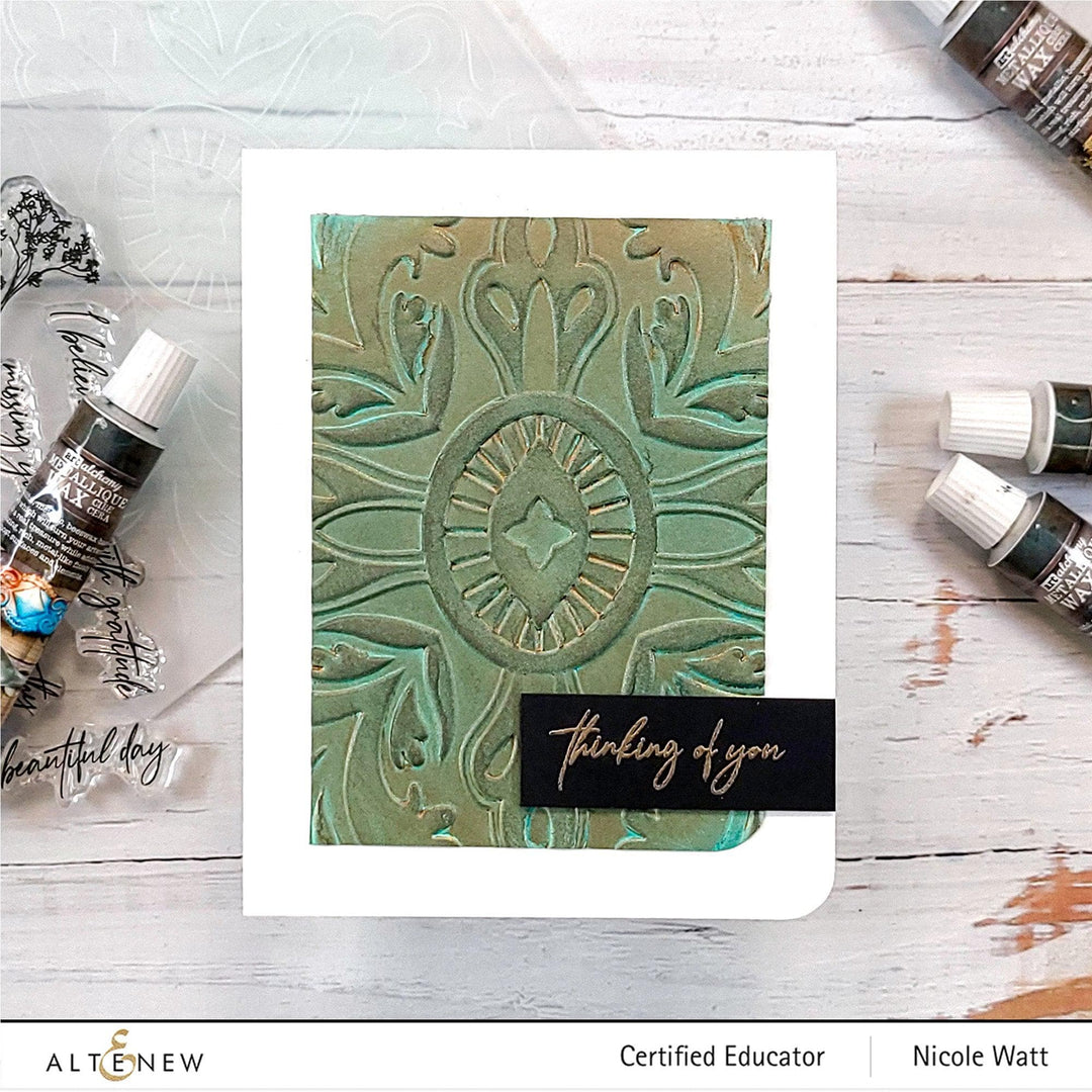 Part A-Glitz Art Craft Co.,LTD Embossing Folder Fantasy Emblem 3D Embossing Folder