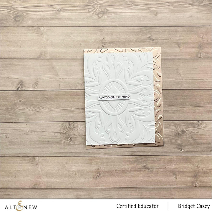 Part A-Glitz Art Craft Co.,LTD Embossing Folder Fantasy Emblem 3D Embossing Folder