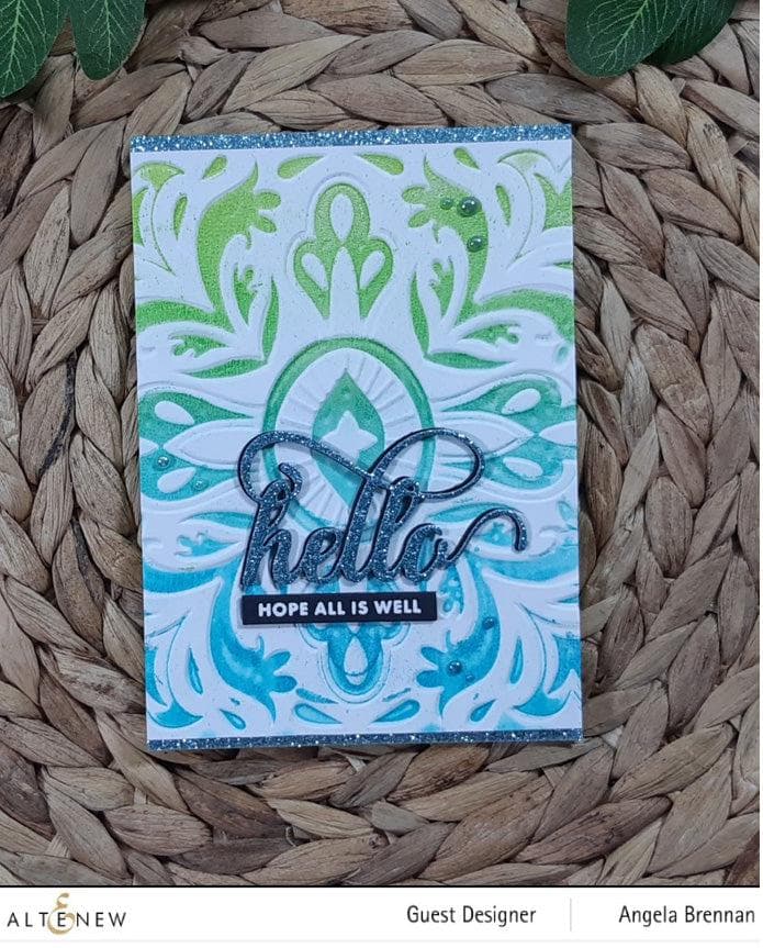 Part A-Glitz Art Craft Co.,LTD Embossing Folder Fantasy Emblem 3D Embossing Folder