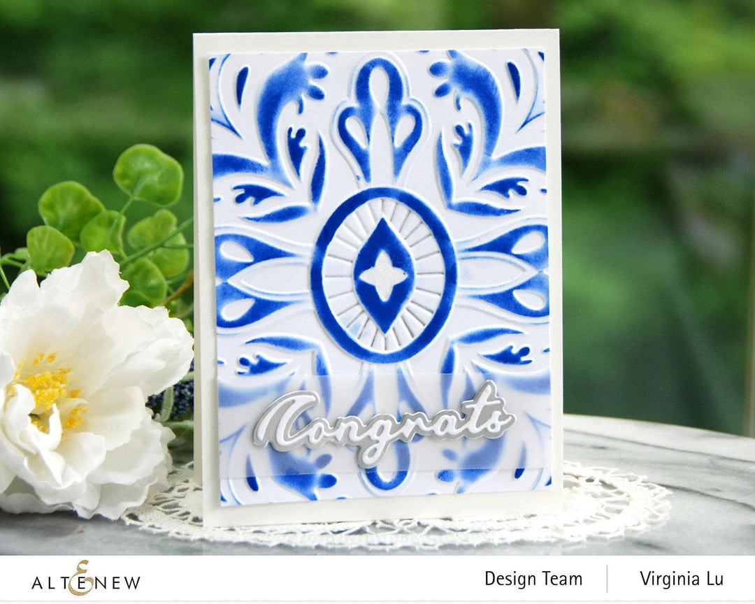 Part A-Glitz Art Craft Co.,LTD Embossing Folder Fantasy Emblem 3D Embossing Folder