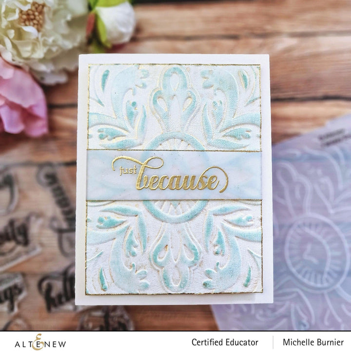 Part A-Glitz Art Craft Co.,LTD Embossing Folder Fantasy Emblem 3D Embossing Folder