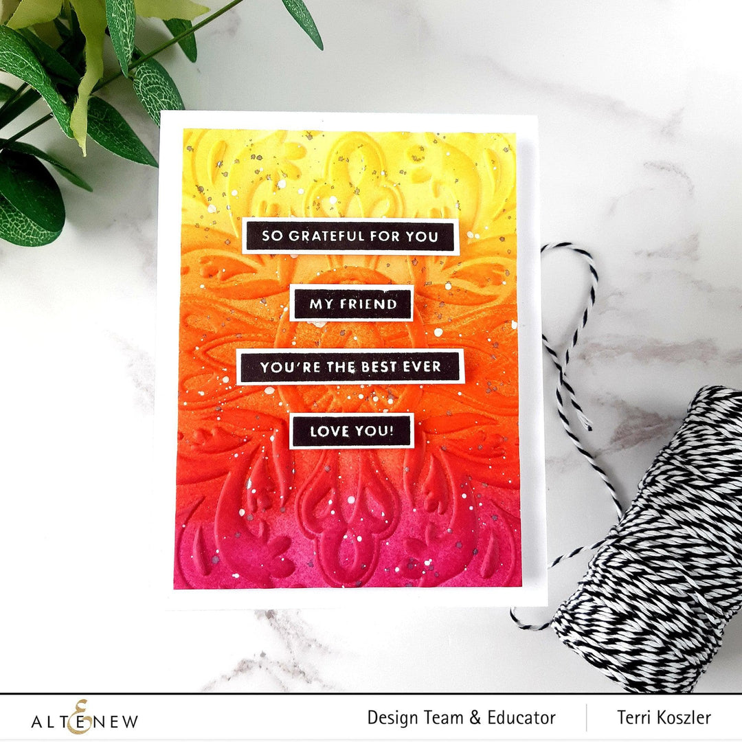 Part A-Glitz Art Craft Co.,LTD Embossing Folder Fantasy Emblem 3D Embossing Folder