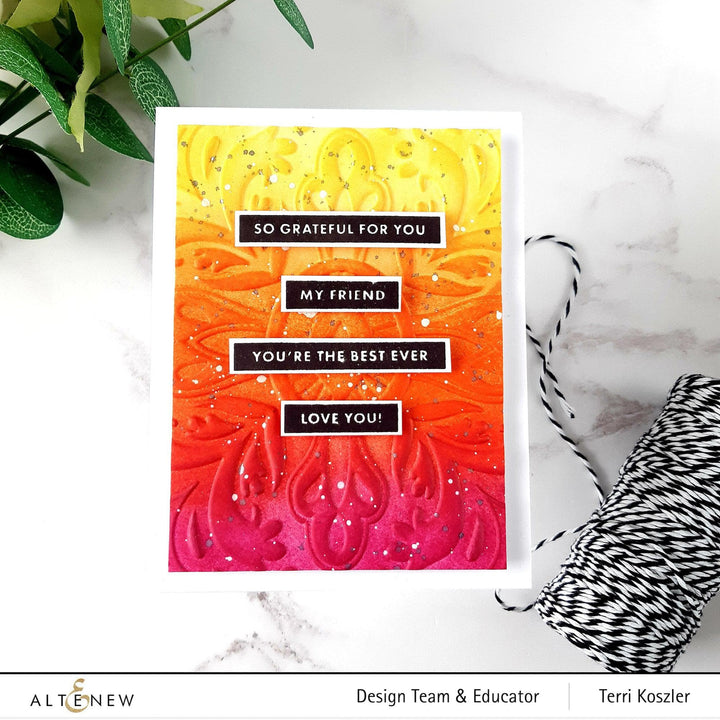 Part A-Glitz Art Craft Co.,LTD Embossing Folder Fantasy Emblem 3D Embossing Folder