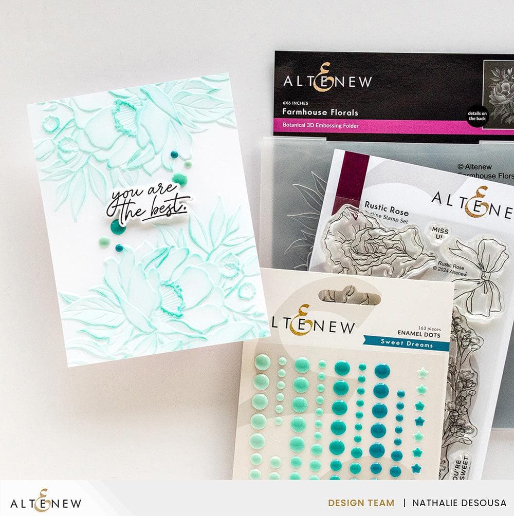 Farmhouse Florals 3D Embossing Folder