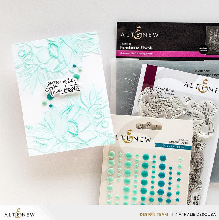 Farmhouse Florals 3D Embossing Folder