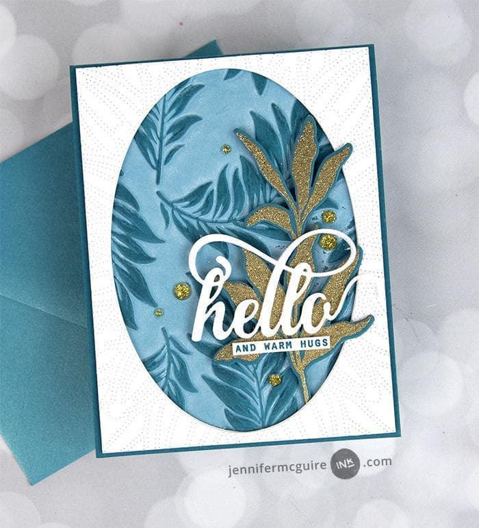 Part A-Glitz Art Craft Co.,LTD Embossing Folder Floating Foliage 3D Embossing Folder