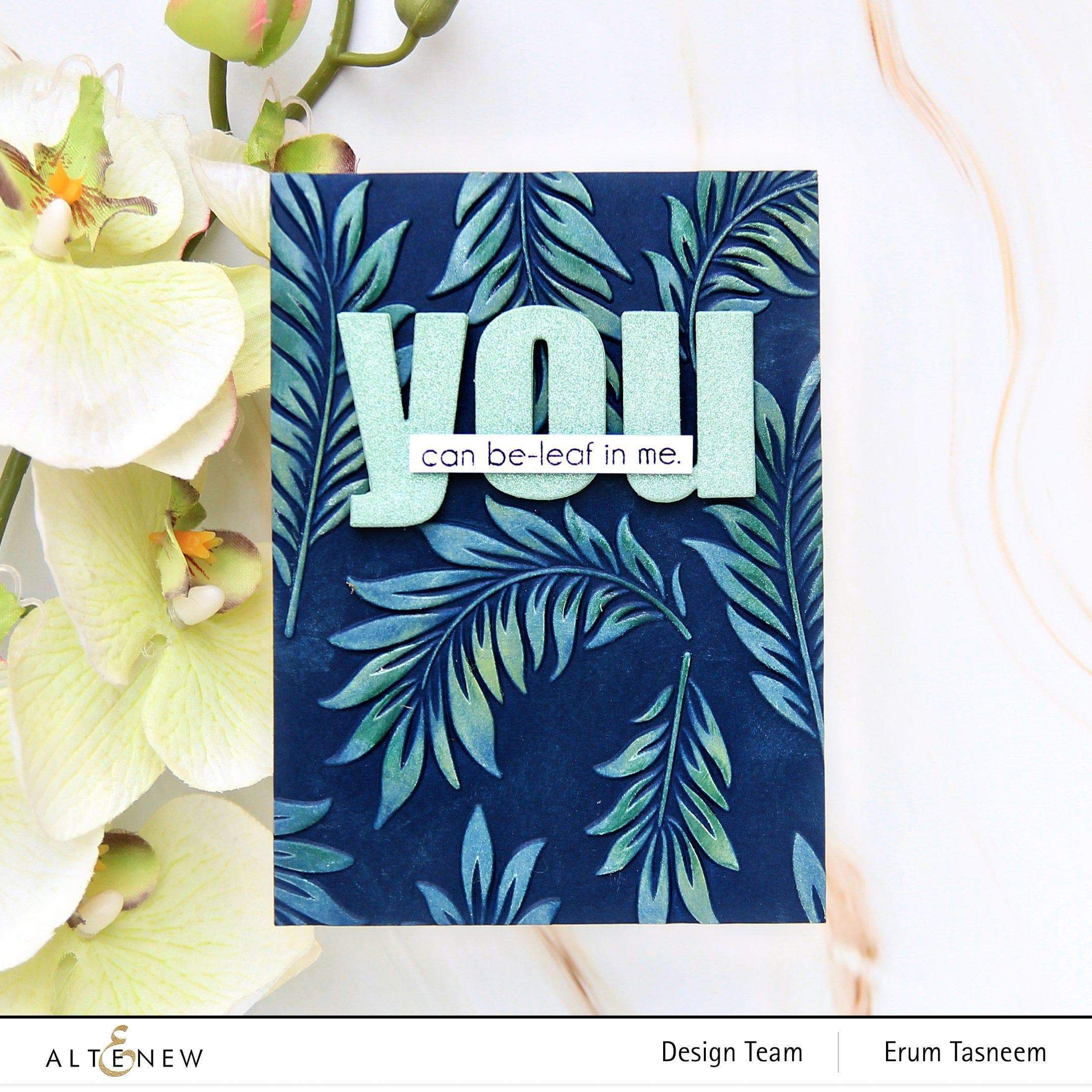 Floating Foliage 3D Embossing Folder | Altenew