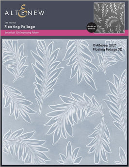 Part A-Glitz Art Craft Co.,LTD Embossing Folder Floating Foliage 3D Embossing Folder