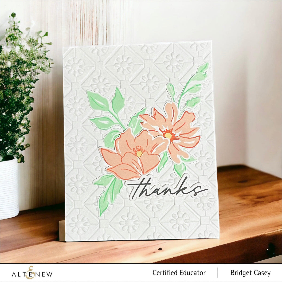 Floral Diamond Blocks 3D Embossing Folder | Altenew