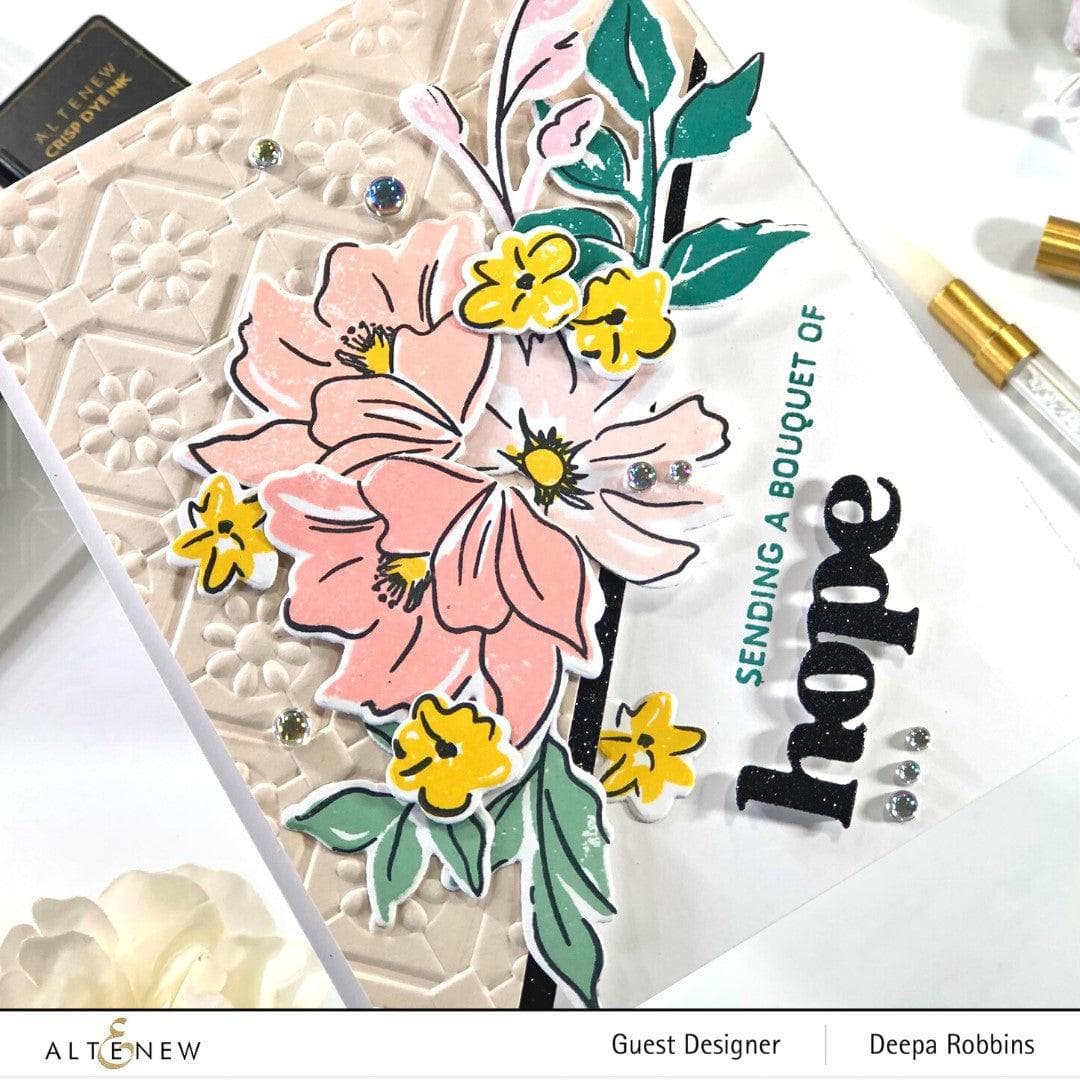 Floral Diamond Blocks 3D Embossing Folder | Altenew